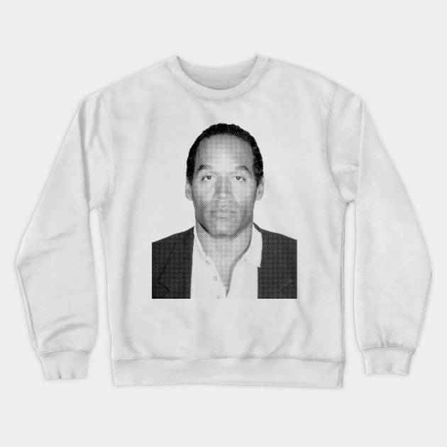 Oj Simpson mugshot Crewneck Sweatshirt by CHROME BOOMBOX